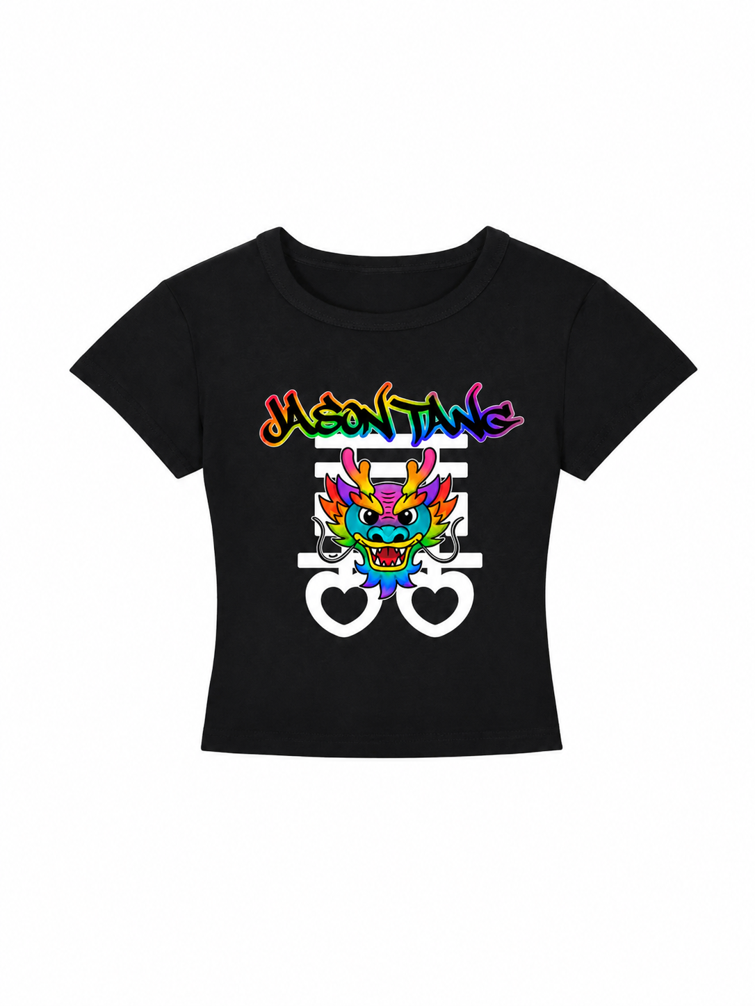 Women's Rainbow Love Cropped T-Shirt