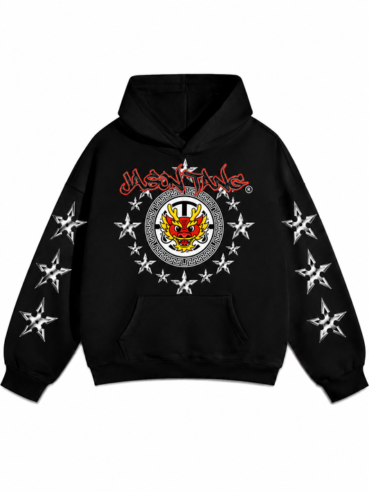 JT Red Dragon Stars Hoodie