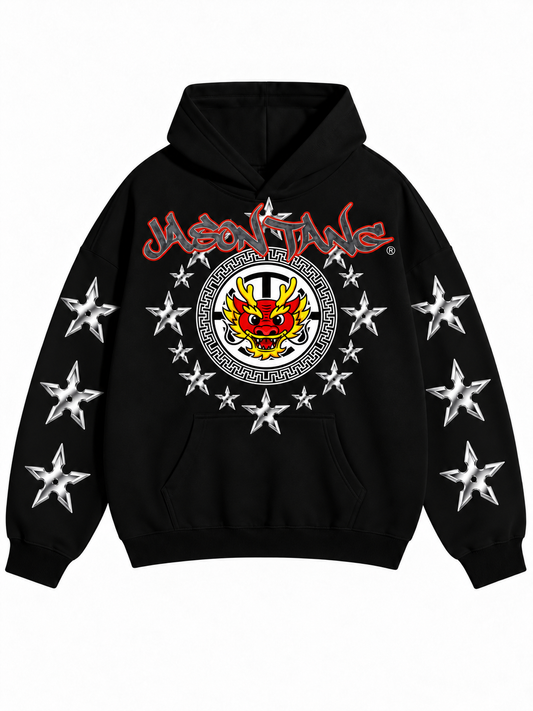 JT Red Dragon Stars Hoodie