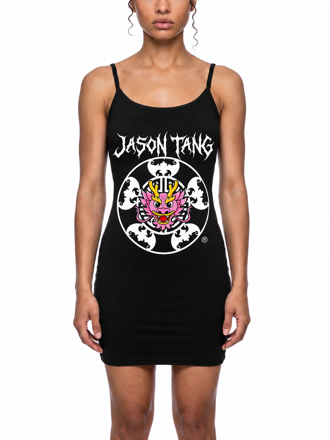 Women's Pink Dragon Tight Dress