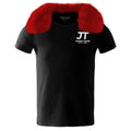 Jason Tang 2018 Vintage men’s fur collar T-shirt