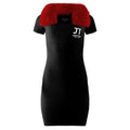 Jason Tang 2018 Vintage women’s fur collar dress